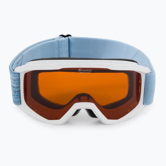 Детски очила за ски Alpina Piney white/skyblue matt/orange 2