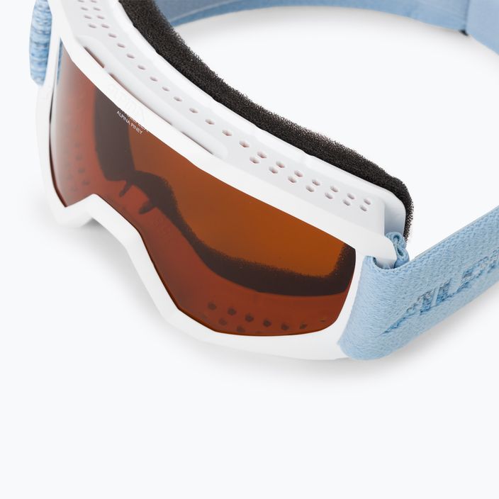 Детски очила за ски Alpina Piney white/skyblue matt/orange 5