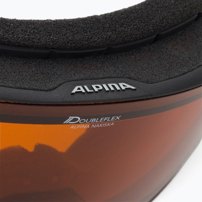 Очила за ски Alpina Nakiska black matt/orange 5