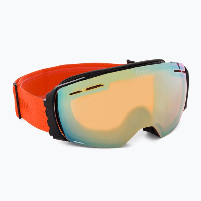 Очила за ски Alpina Granby Q-Lite black/pumpkin matt/gold sph