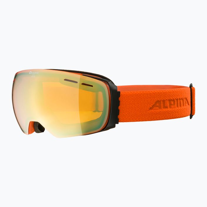 Очила за ски Alpina Granby Q-Lite black/pumpkin matt/gold sph 6