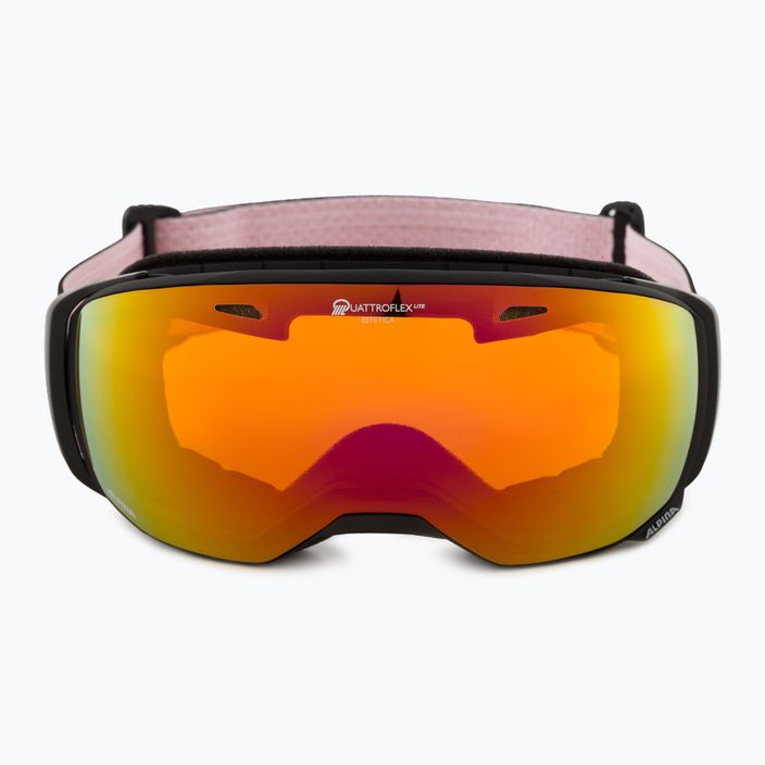 Очила за ски Alpina Estetica Q-Lite black/rose matt/rainbow sph 2