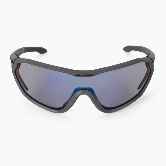 Очила за велосипеди Alpina S-Way VM moon-grey matt/blue mirror 3