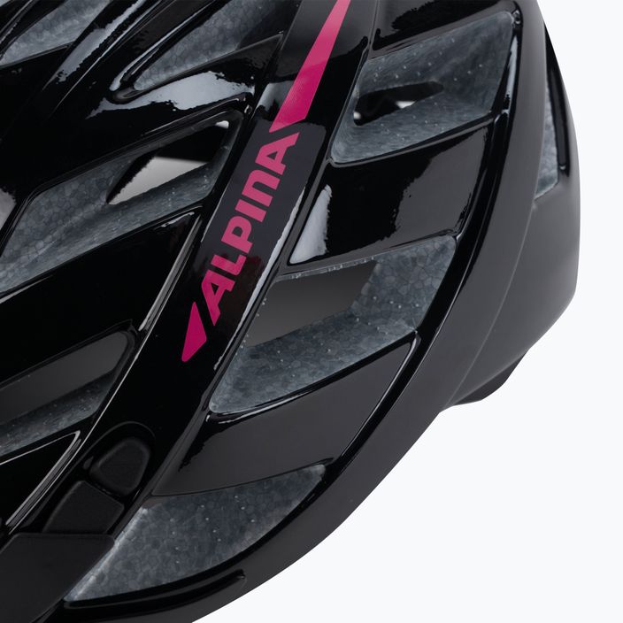 Велосипедна каска Alpina Panoma 2.0 black/pink gloss 7