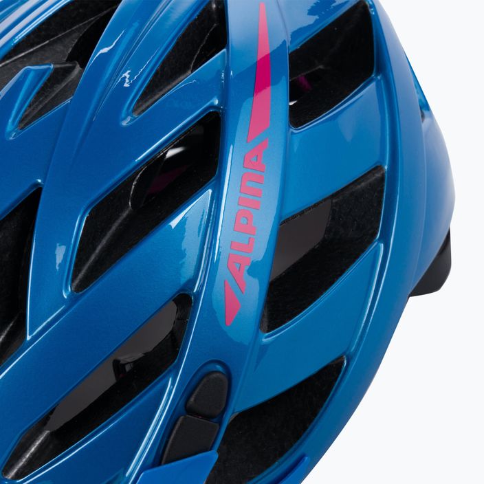 Велосипедна каска Alpina Panoma 2.0 true blue/pink gloss 7