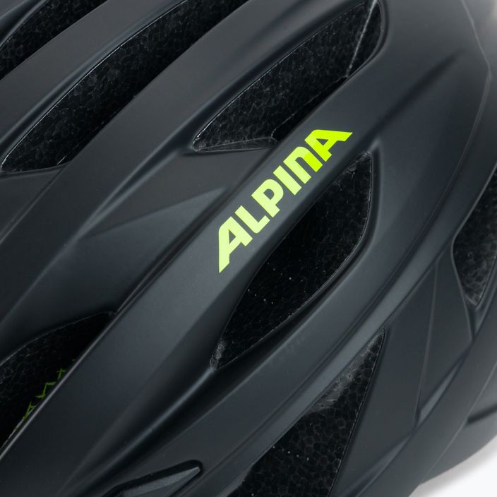 Велосипедна каска Alpina Parana black neon/yellow matte 7