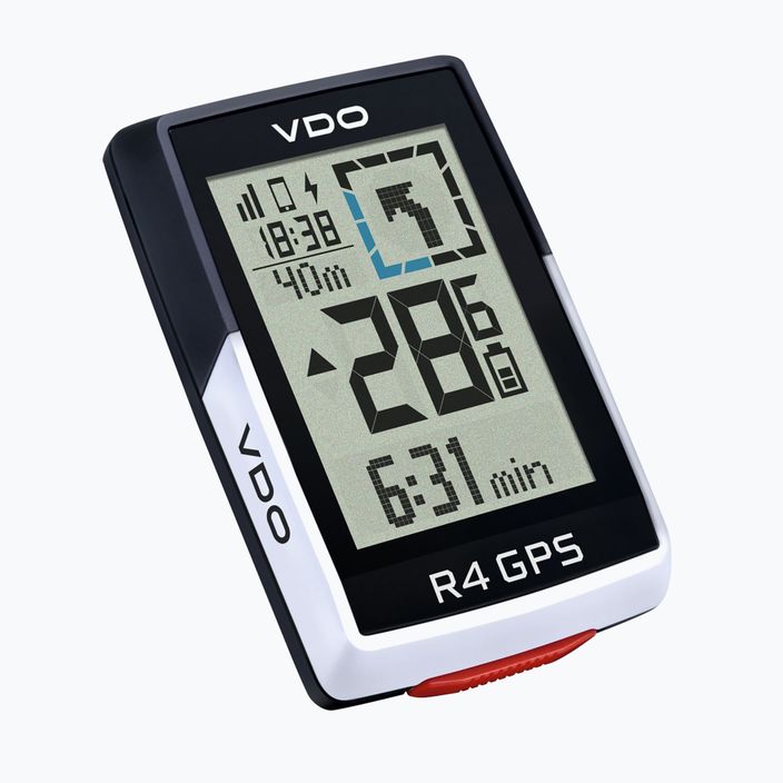 Комплект броячи за велосипеди VDO R4 GPS Top Mount черен/бял 64041 2