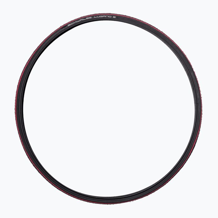 Велосипедна гума SCHWALBE Lugano II K-Guard Silica wire с червени ивици 2