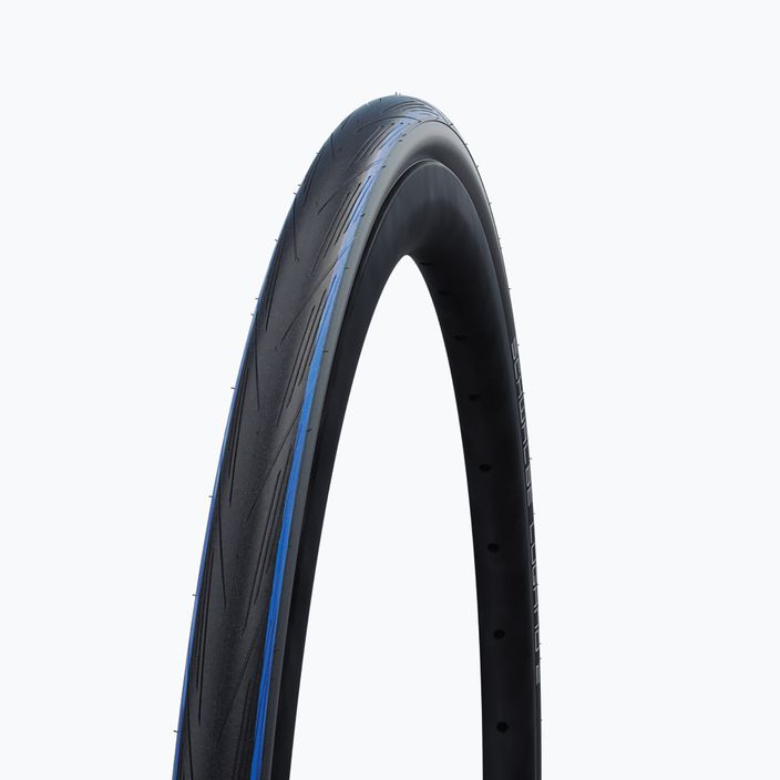 Велосипедна гума SCHWALBE Lugano II K-Guard Silica wire blue stripes 4
