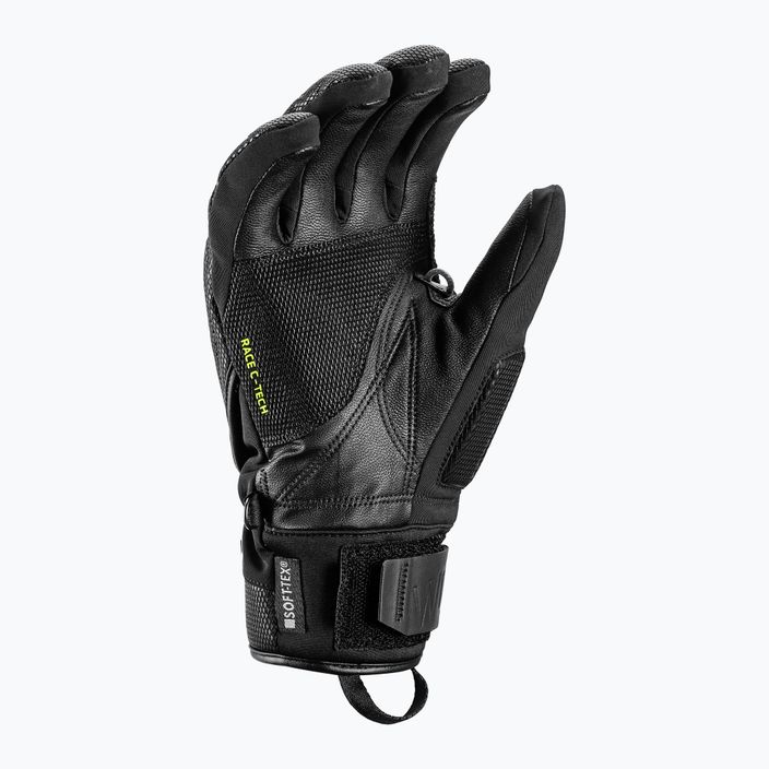 Мъжки ски ръкавици LEKI WCR C-Tech 3D black ice/lemon 6