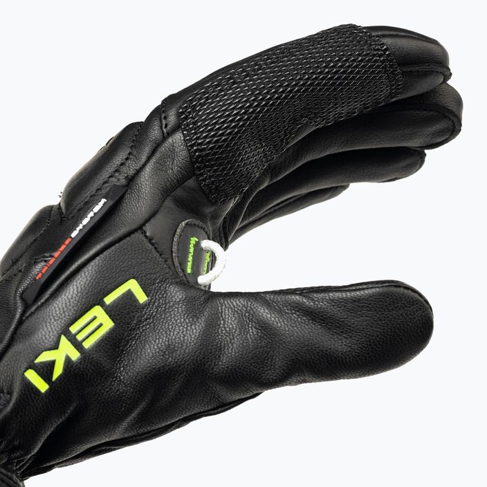 Мъжки ски ръкавици LEKI WCR Venom Speed 3D black ice/lemon 4