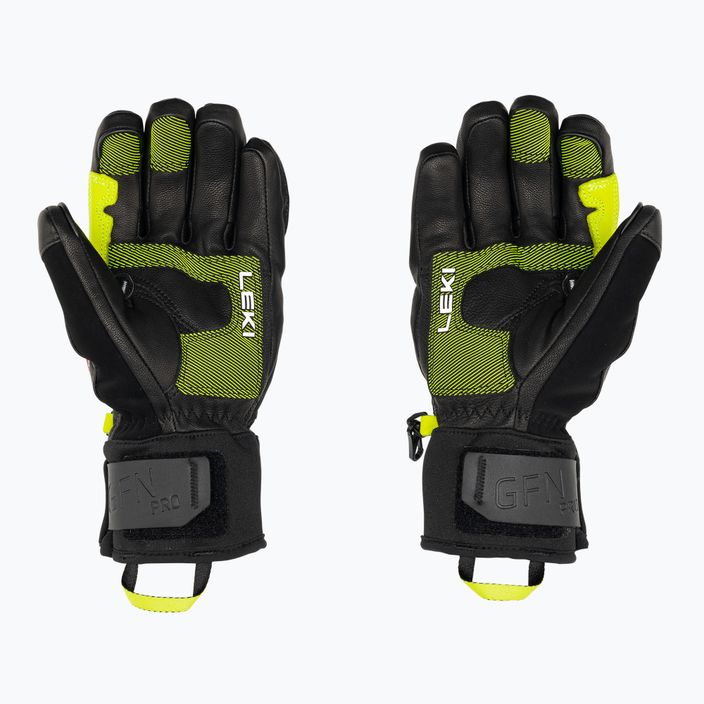 Мъжка ски ръкавица LEKI Griffin Pro 3D black/neon 2