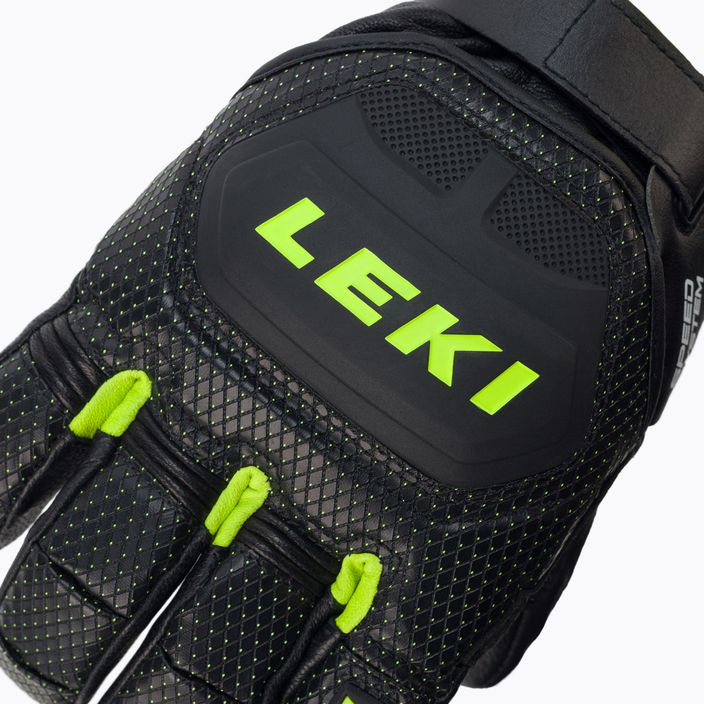 Мъжка ски ръкавица LEKI Worldcup Race Flex S Speed System черно-зелена 649802301080 5