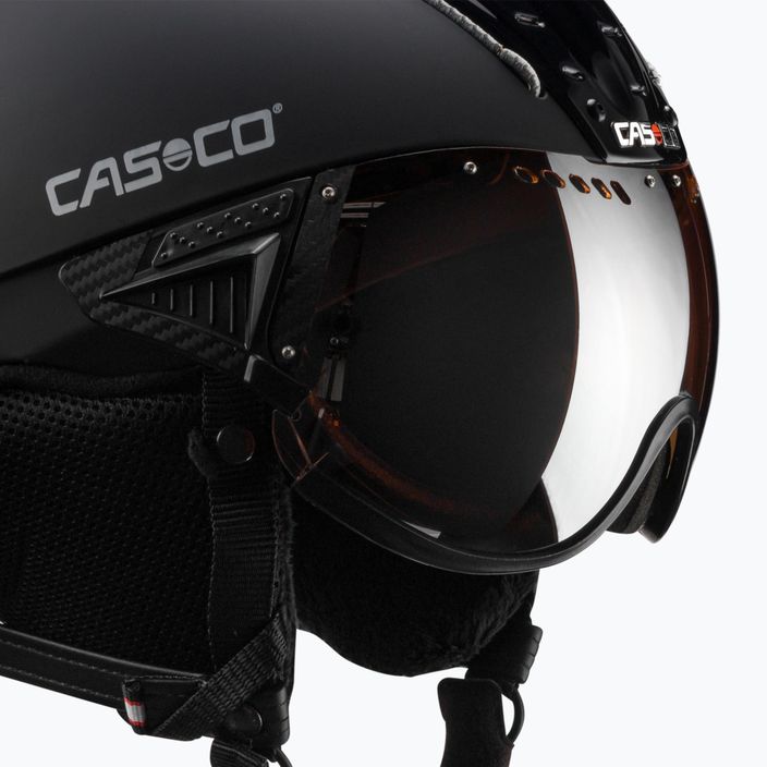 Ски каска CASCO SP-2 Carbonic Visor black 07.3732 6