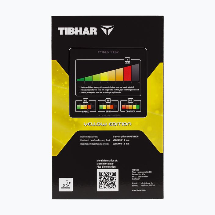 Ракета за тенис на маса Tibhar Master Yellow Edition 6