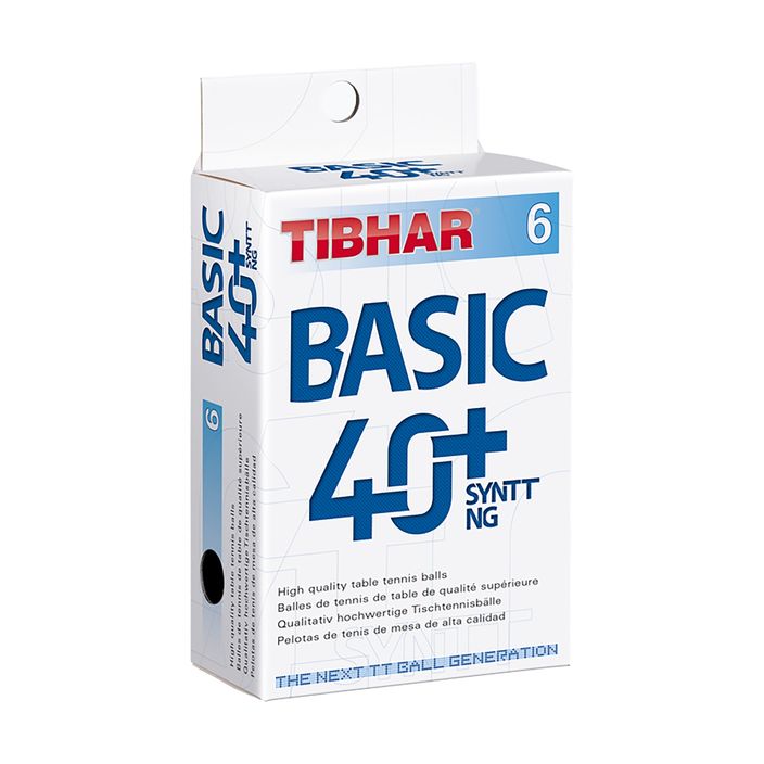 Tibhar Basic 40+ SYNTT NG топчета за тенис на маса 6 бр. бели 2