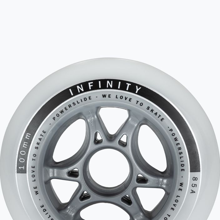 Powerslide Infinity II колела за ролери 100mm/85A 4 бр. бели 905224 5