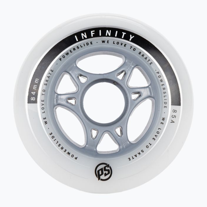 Powerslide Infinity II колела за ролери 84mm/85A 4 бр. бели 905226 2