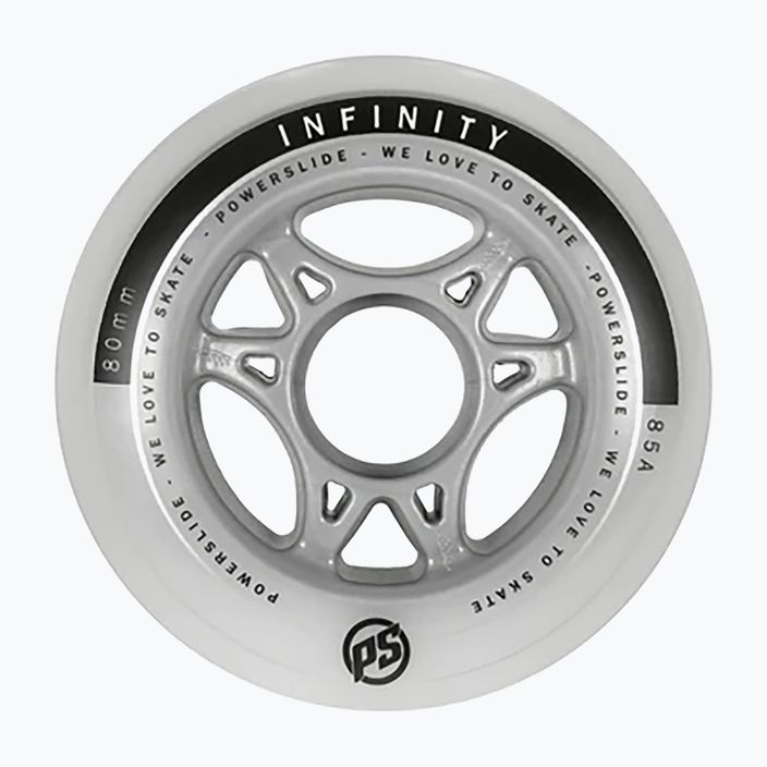 Powerslide Infinity II колела за ролери 80mm/85A 4 бр. бели 905228