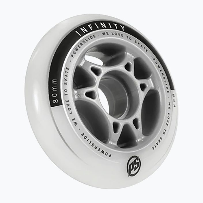 Powerslide Infinity II колела за ролери 80mm/85A 4 бр. бели 905228 2