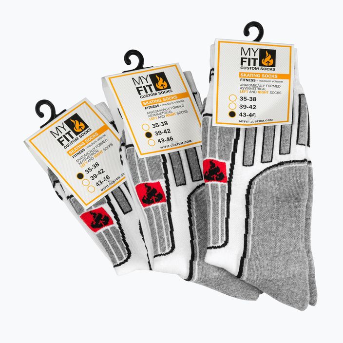 Powerslide MyFit чорапи за ролери бели и сиви 900988 6