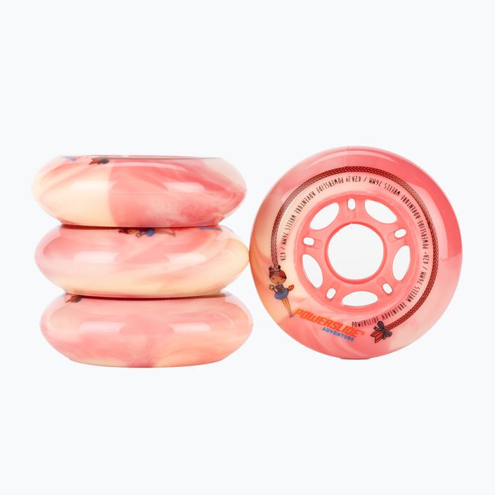 Powerslide Princess Girls Wheel 76 4-pack pink 905317 колела за ролери