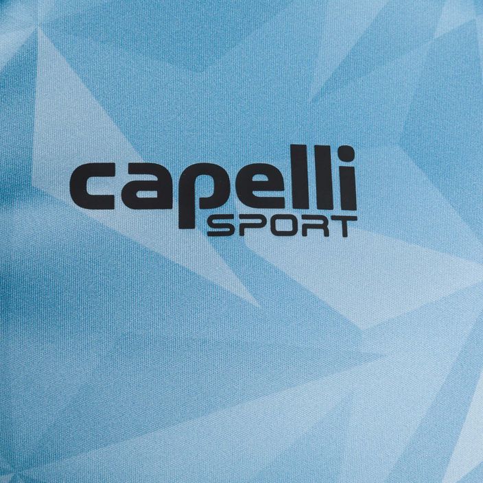 Мъжка футболна фланелка Capelli Pitch Star Goalkeeper светлосиня/черна 3