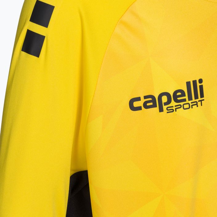 Capelli Pitch Star детска футболна фланелка Goalkeeper team жълто/черно 3