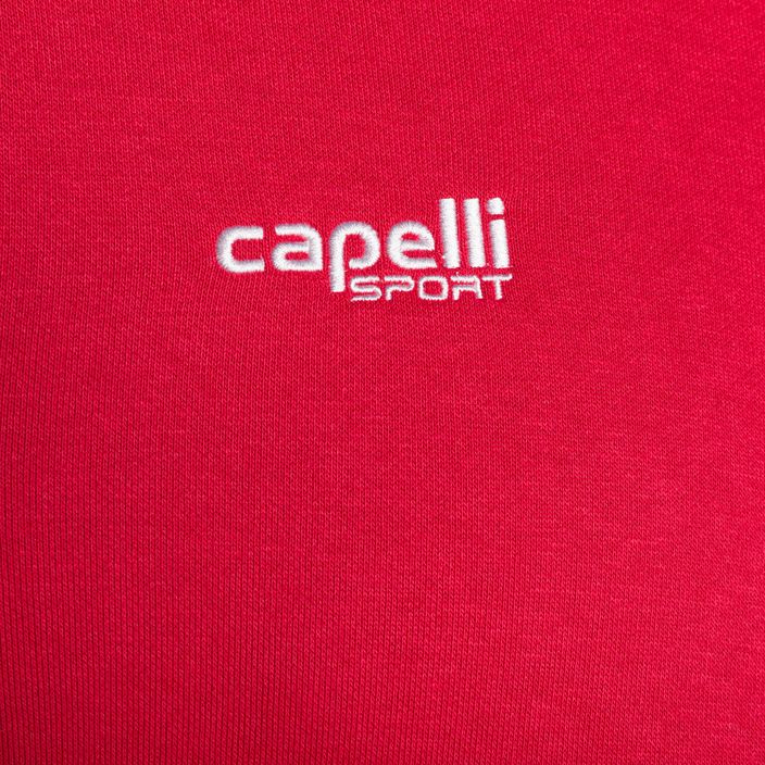 Мъжки Capelli Basics Adult Zip Hoodie футболен суитшърт червен 3