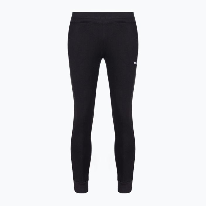 Capelli Basics Младежки футболен панталон от френска материя с конусовидна форма, черен/бял