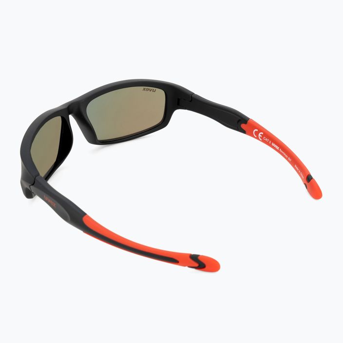 UVEX детски слънчеви очила Sportstyle black mat red/ mirror red 507 53/3/866/2316 2