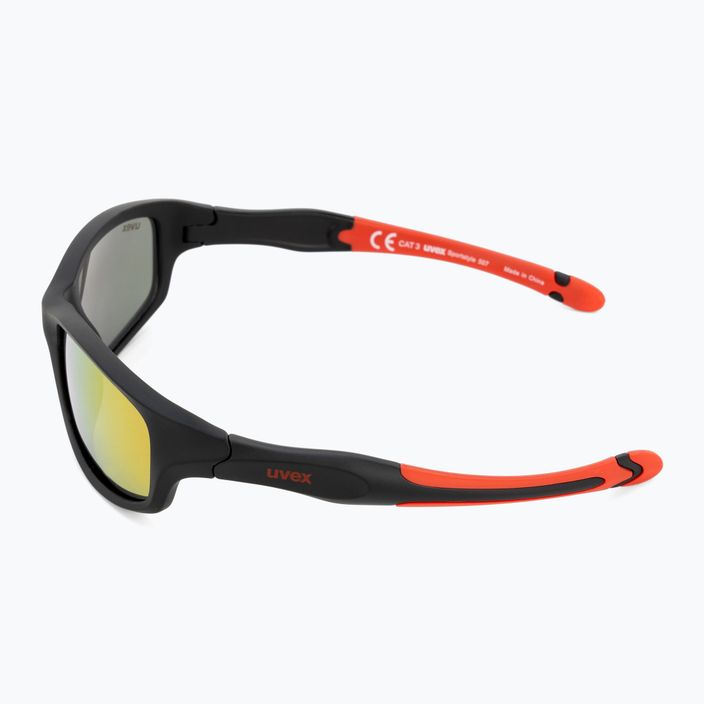 UVEX детски слънчеви очила Sportstyle black mat red/ mirror red 507 53/3/866/2316 4