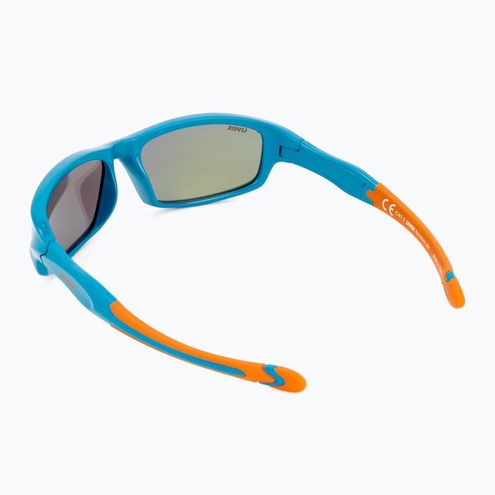 UVEX детски слънчеви очила Sportstyle синьо оранжево/огледално розово 507 53/3/866/4316 2
