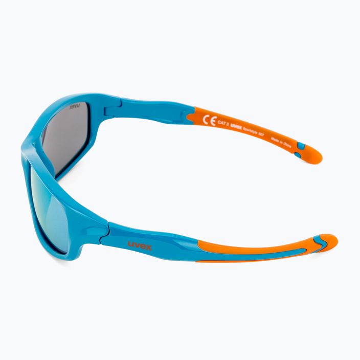 UVEX детски слънчеви очила Sportstyle синьо оранжево/огледално розово 507 53/3/866/4316 4
