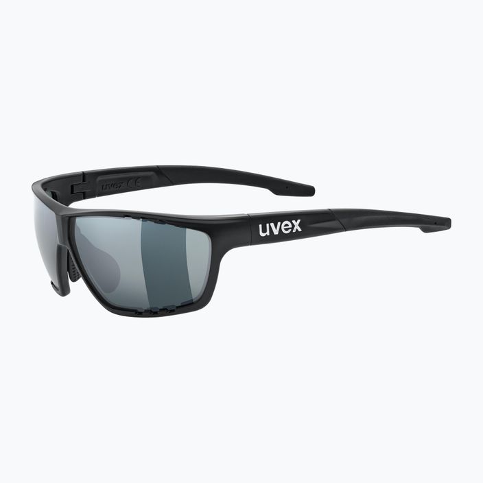 UVEX Sportstyle 706 CV черен мат/светло огледало сребърни слънчеви очила 53/2/018/2290 5