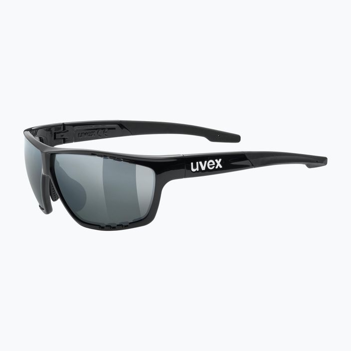 UVEX Sportstyle 706 черни/светлоогледални сребърни слънчеви очила 53/2/006/2216 5