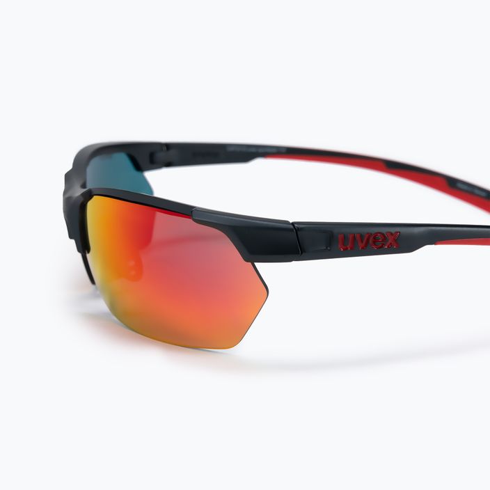 UVEX Sportstyle 114 черни/червени слънчеви очила S5309395316 4