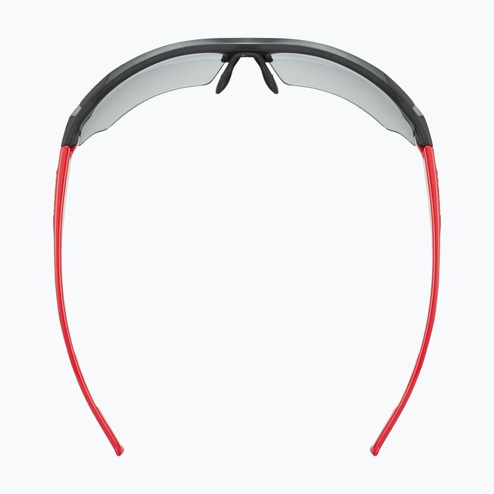 UVEX Sportstyle 802 V черно-червено-бяло/вариоматичен дим очила за колоездене 53/0/872/2301 8