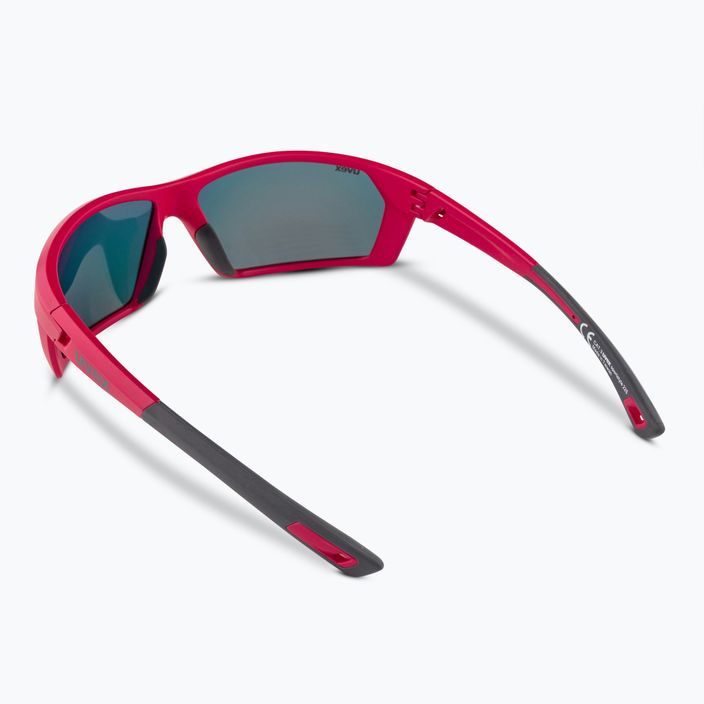 UVEX Sportstyle 225 Pola червени сиви матови слънчеви очила 2