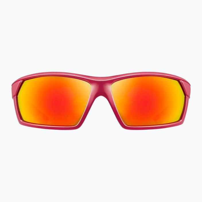 UVEX Sportstyle 225 Pola червени сиви матови слънчеви очила 9