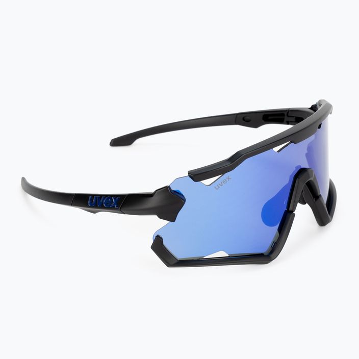 UVEX Sportstyle 228 черен мат/огледално синьо очила за колоездене 53/2/067/2206