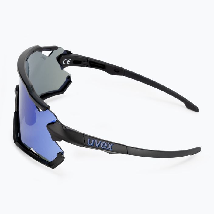 UVEX Sportstyle 228 черен мат/огледално синьо очила за колоездене 53/2/067/2206 4