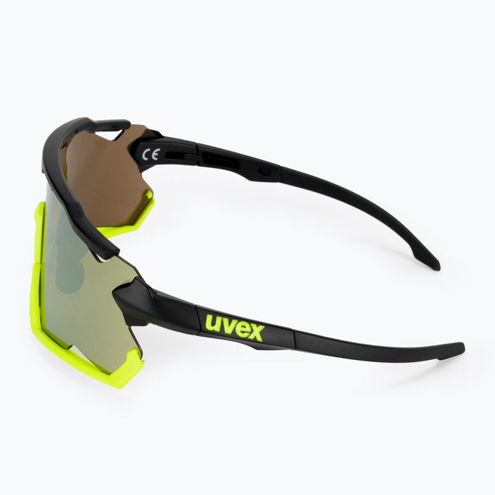 UVEX Sportstyle 228 черно-жълти матови/огледално жълти очила за колоездене 53/2/067/2616 4