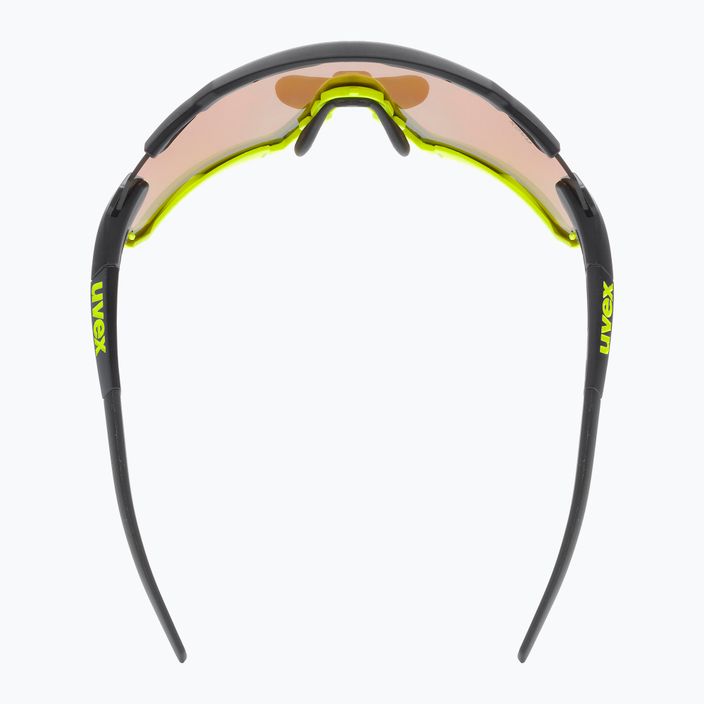 UVEX Sportstyle 228 черно-жълти матови/огледално жълти очила за колоездене 53/2/067/2616 6