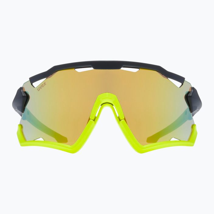 UVEX Sportstyle 228 черно-жълти матови/огледално жълти очила за колоездене 53/2/067/2616 7
