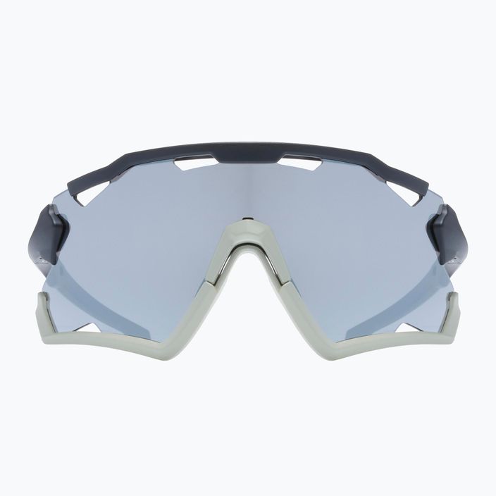 UVEX Sportstyle 228 черни пясъчни матови/огледални сребърни очила за колоездене 53/2/067/2816 7