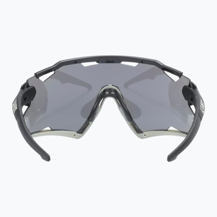 UVEX Sportstyle 228 черни пясъчни матови/огледални сребърни очила за колоездене 53/2/067/2816 8