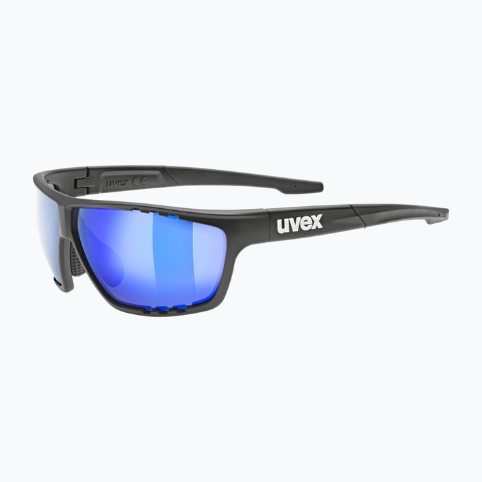 Слънчеви очила UVEX Sportstyle 706 черен мат/огледално синьо
