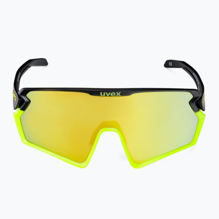 UVEX Sportstyle 231 2.0 черно-жълти матови/огледално жълти очила за колоездене 53/3/026/2616 3