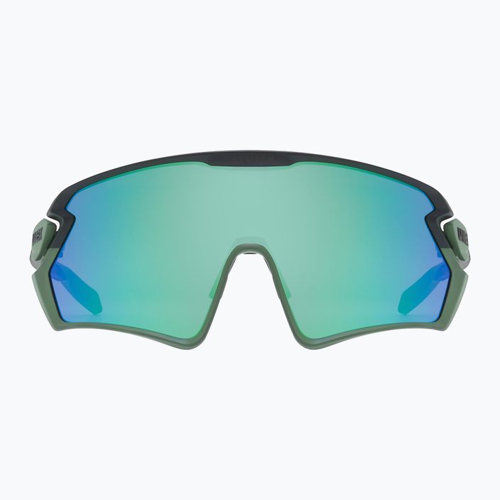 UVEX Sportstyle 231 2.0 мъхово зелено, черен мат/огледално зелено, очила за колоездене 53/3/026/7216 6